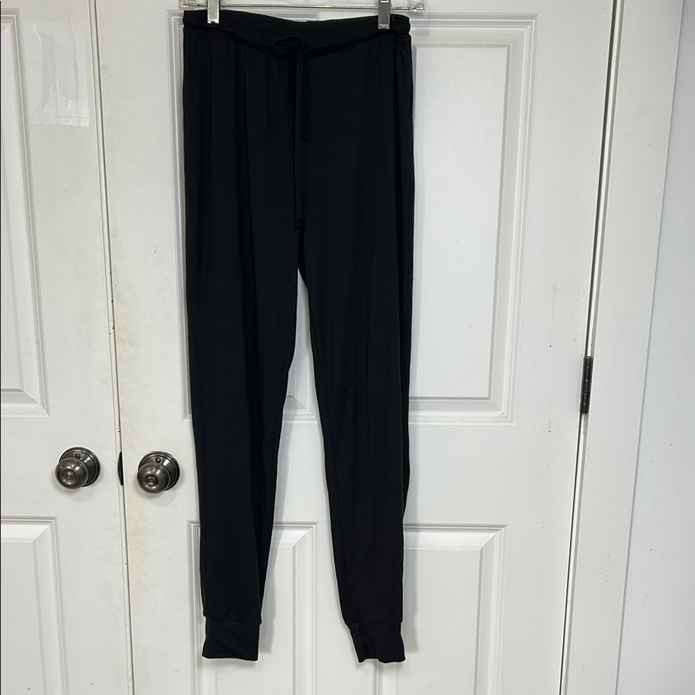 Fabulous just like You lightweight Black Joggers size small drawstring